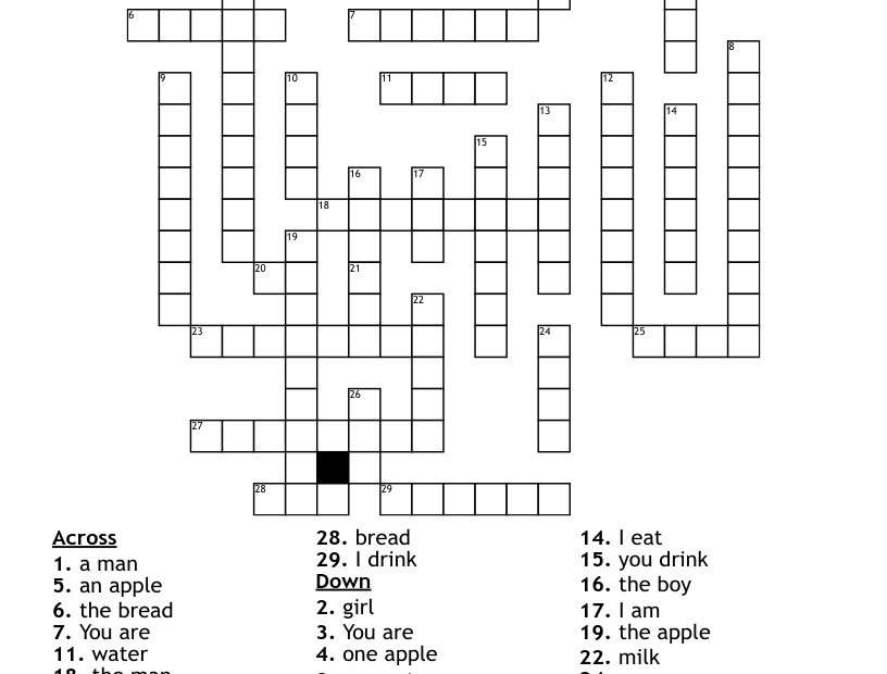 BASICS Crossword WordMint