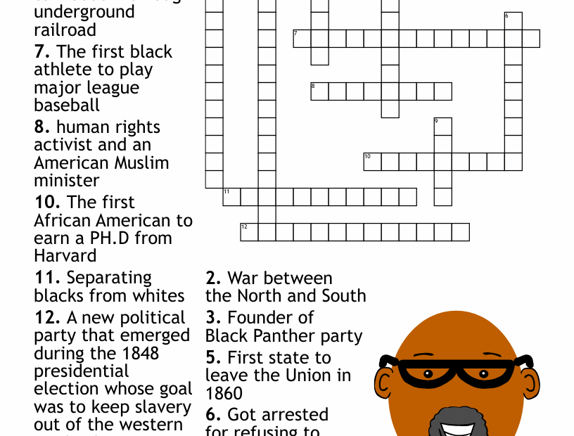 Black History Month Crossword WordMint
