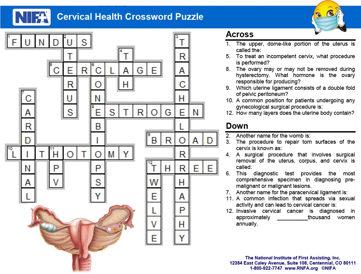 Cervical Health Crossword Key January 2018 RNFA