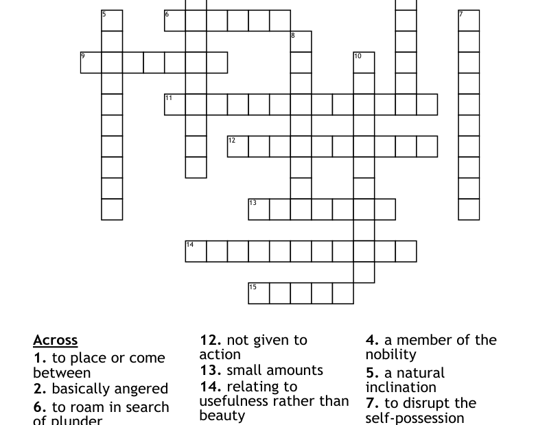 CRISS CROSS PUZZLE Crossword WordMint