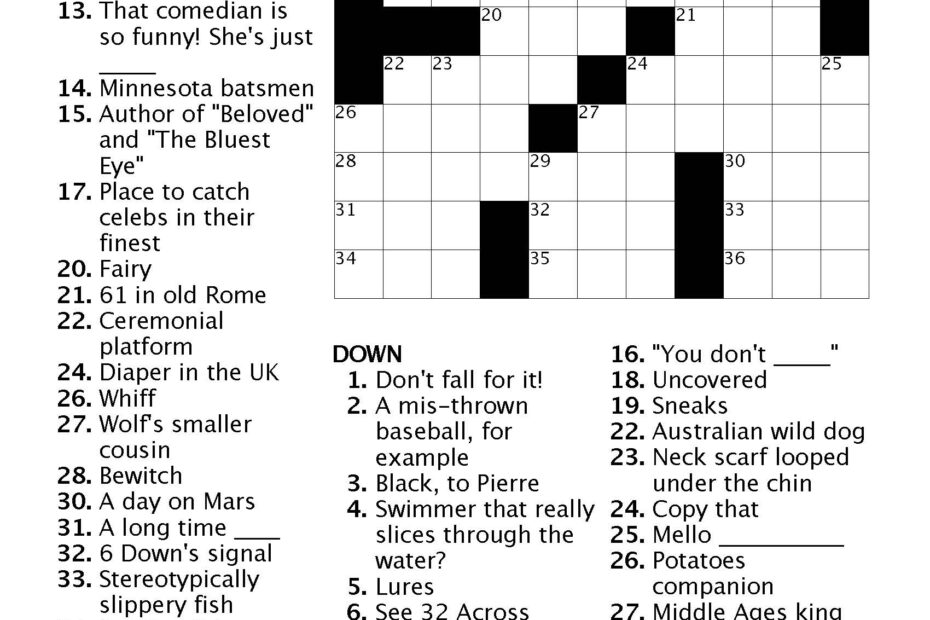 Crossword 9 Ann Arbor District Library