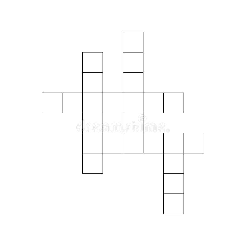 Crossword Puzzle Blank Stock Illustrations 1 073 Crossword 