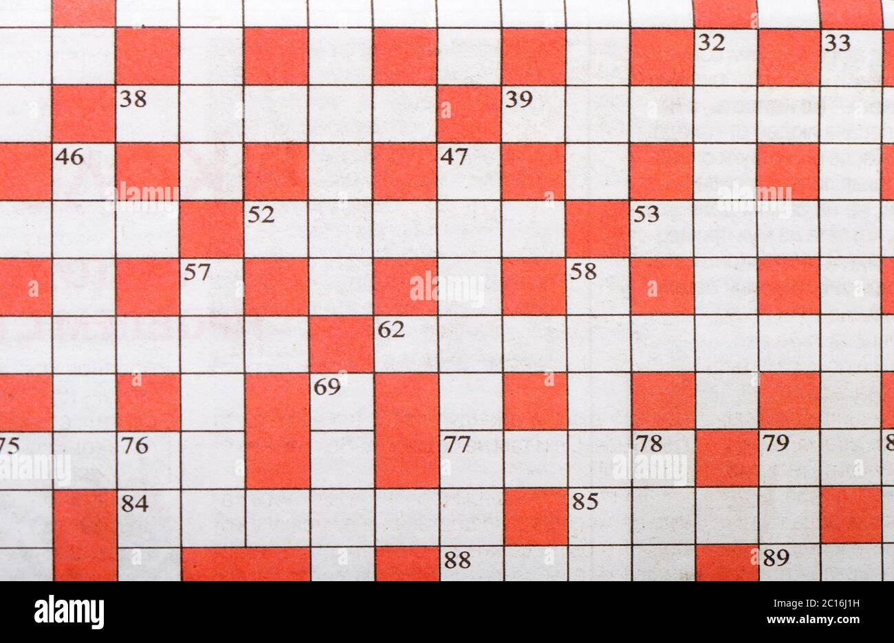Crossword Puzzle Nobody Hi res Stock Photography And Images Alamy