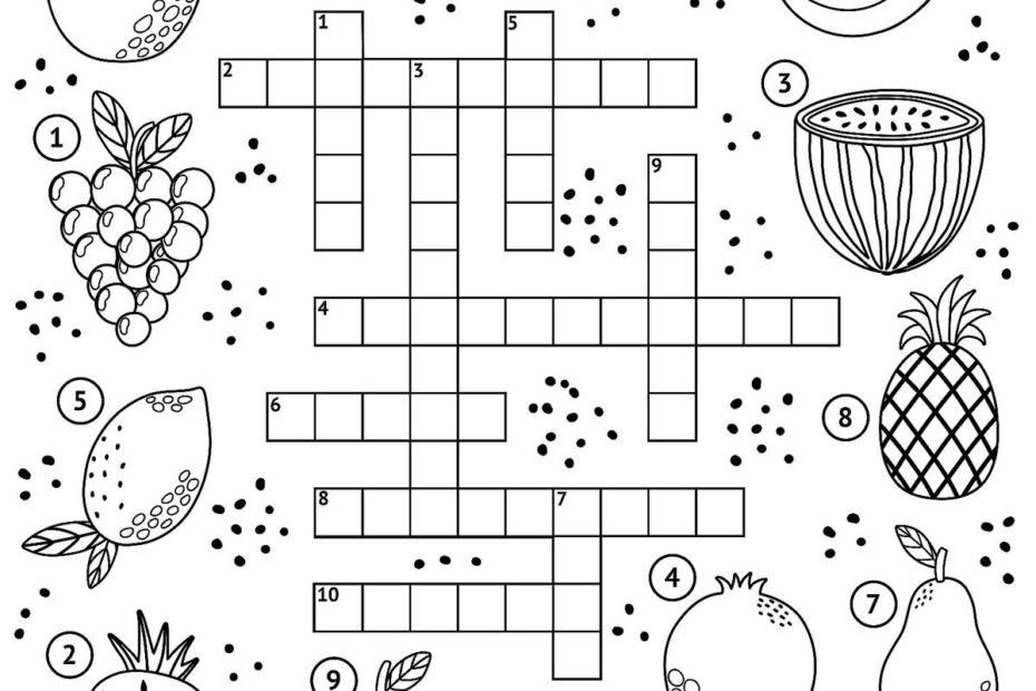 Crossword Puzzles For Kids Fun U0026 Free Printable Crossword Puzzle