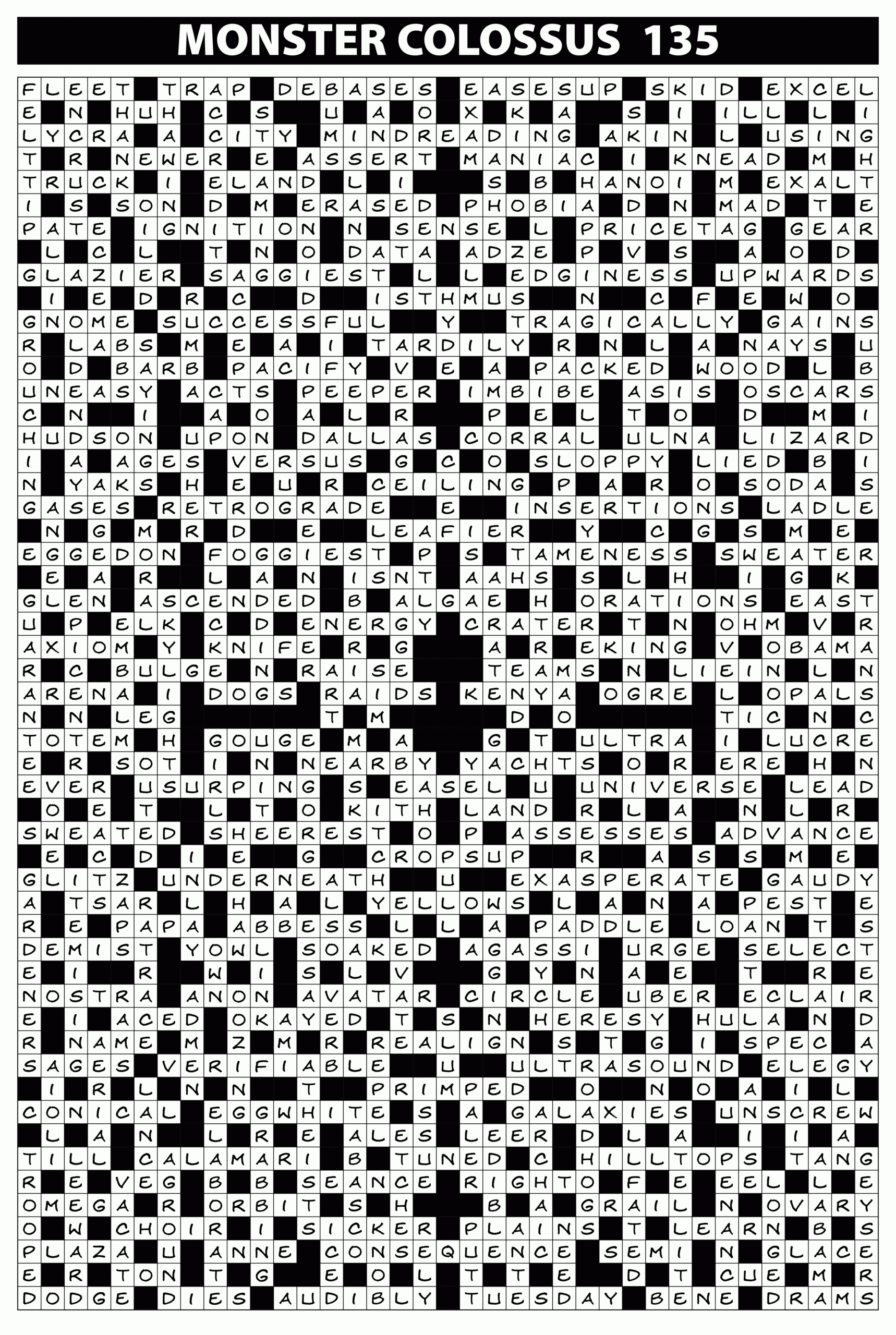 Crossword U0026 Puzzle Collection Solutions Issue 135 Lovatts Crossword Puzzles Games U0026 Trivia