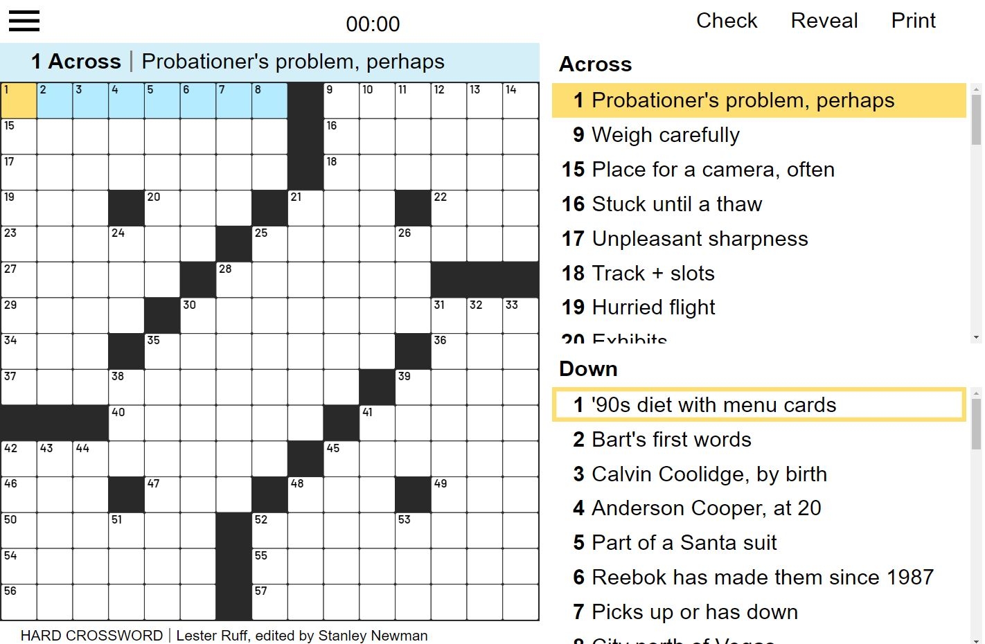 Crosswords And Puzzles The Evening Standard Play Hard Crossword