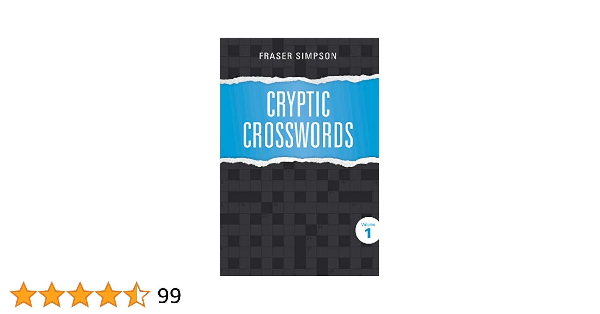 Cryptic Crosswords Volume 1 Simpson Fraser 9781777561307 Books Amazon ca