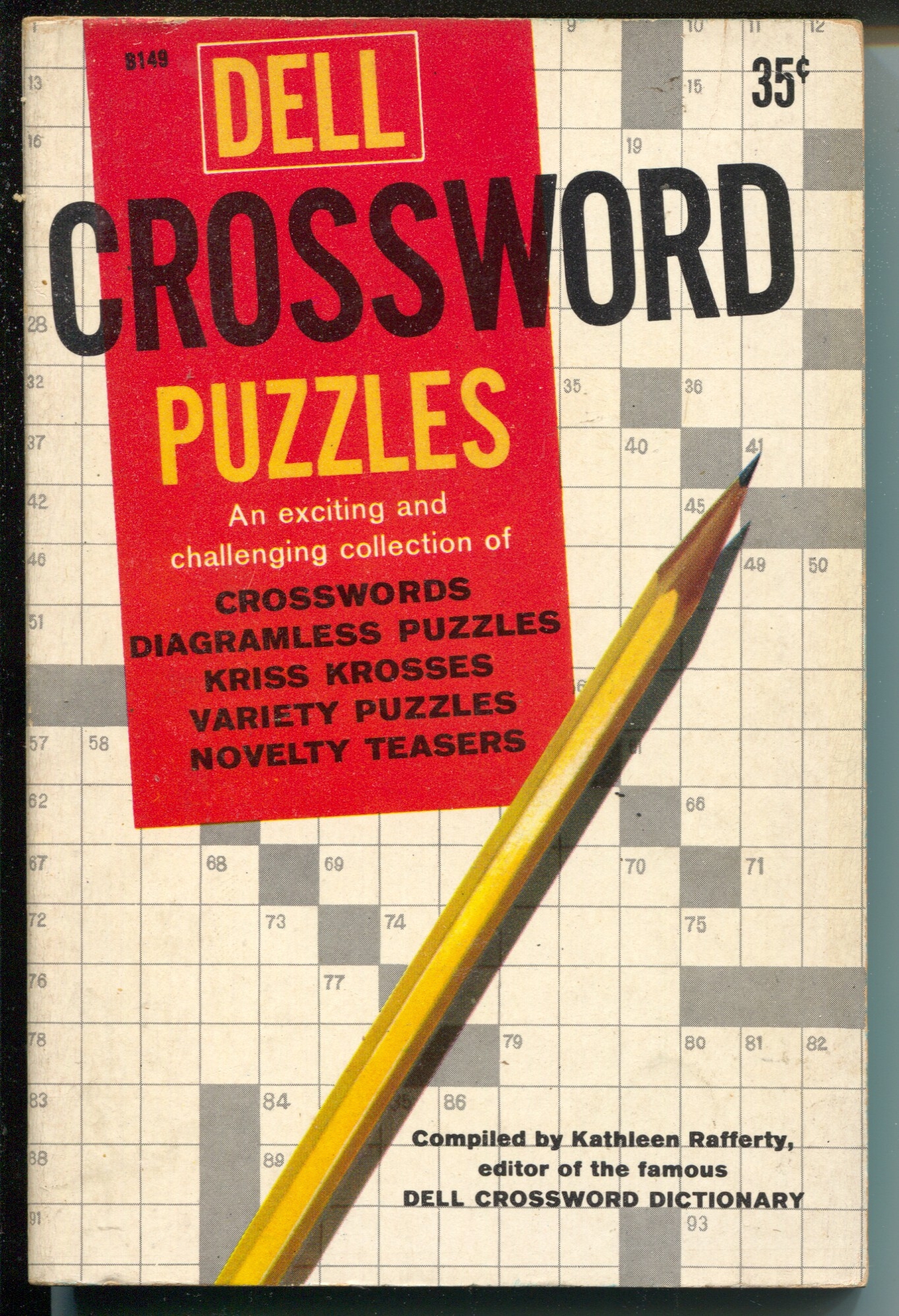 Dell Crossword Puzzles B149 1960 puzzles Not Worked paperback great Spine FN 1960 Comic DTA Collectibles