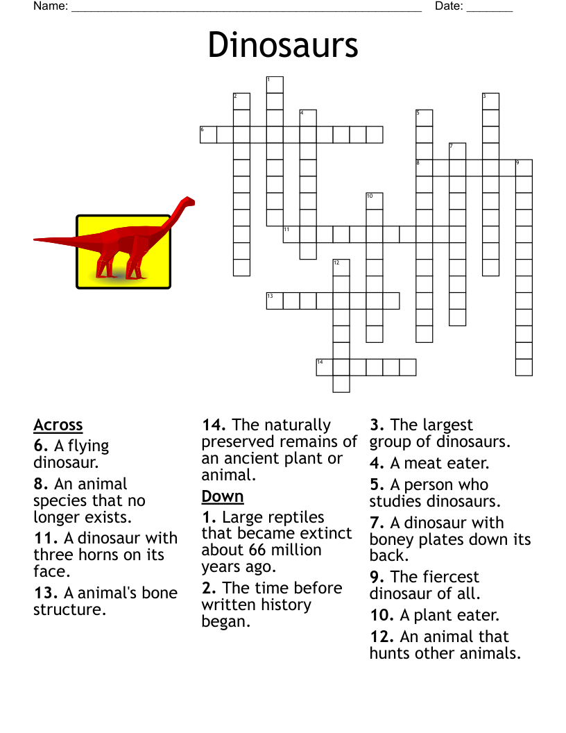 Dictionary Activity Crossword WordMint