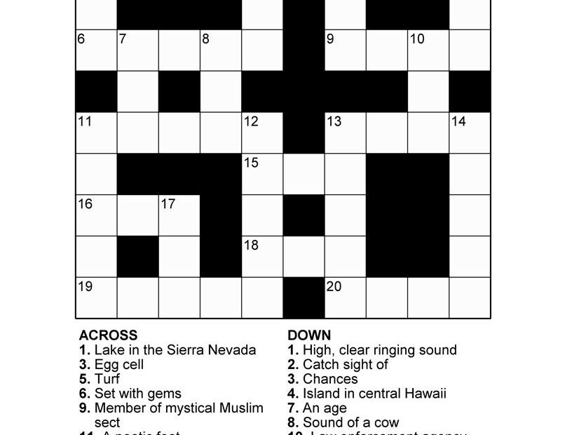 Digital Download 100 Printable Crossword Puzzles For Adults Fun Activities Book For Seniors Large Print Easy To Read Games With Solutions Etsy