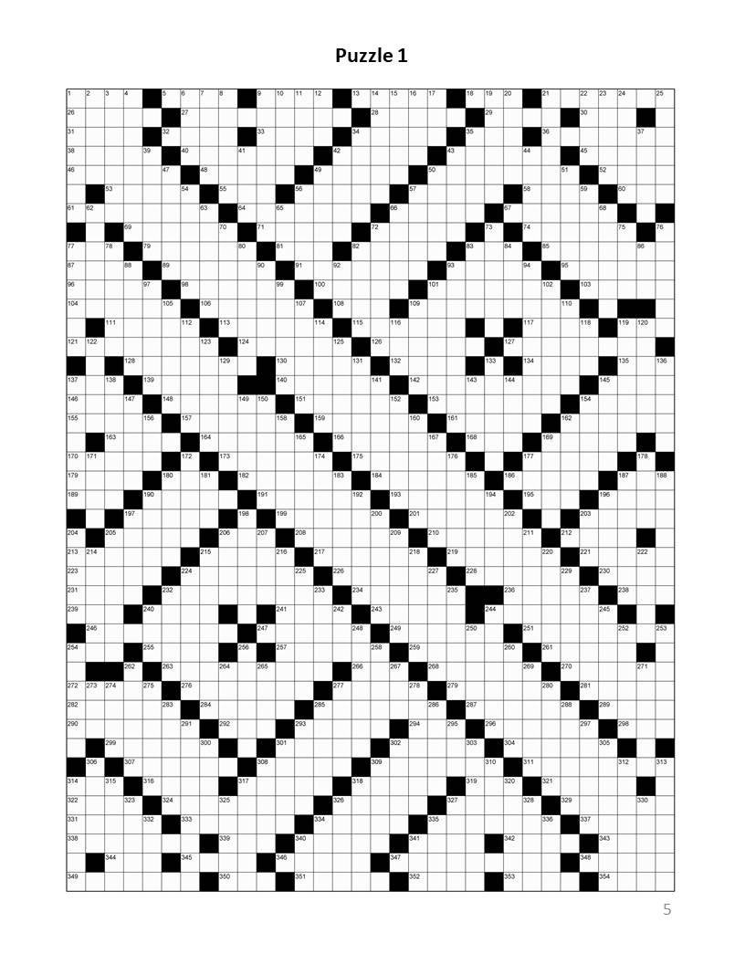 Digital Download 40 Printable Giant Crossword Puzzles For Adults Large Print Easy To Read Mega Size Games With Solutions Etsy Canada