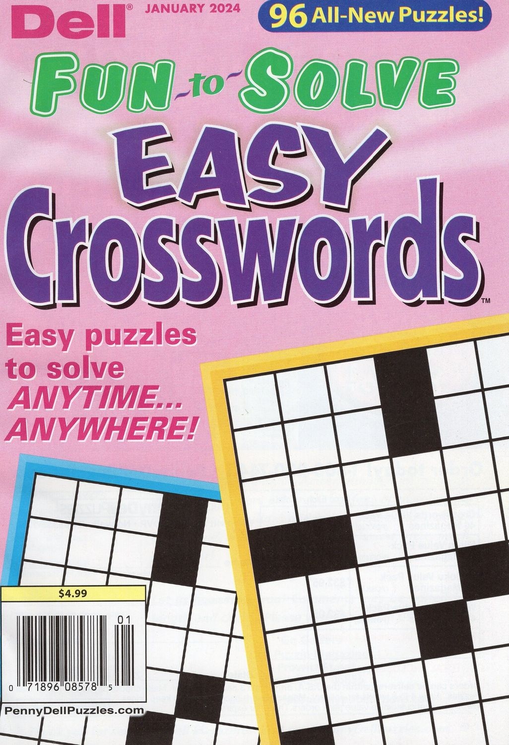 Easy Crossword Puzzles Dell Fun to Solve Easy Crosswords January 2024