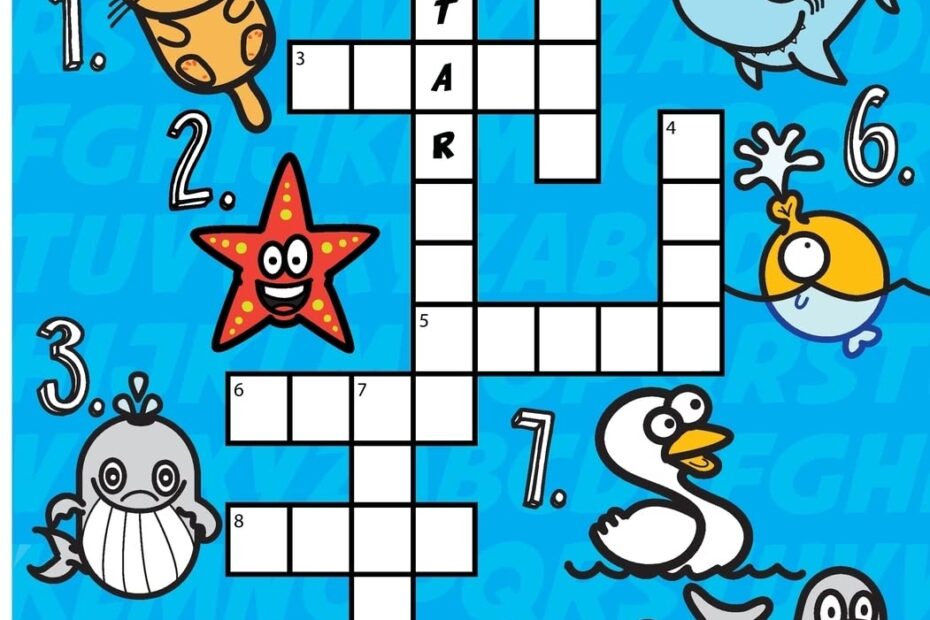 Easy Picture Crossword Puzzles For Young Kids Indonesia Ubuy