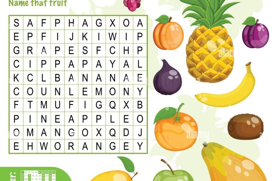 Easy Word Search Crossword Puzzle