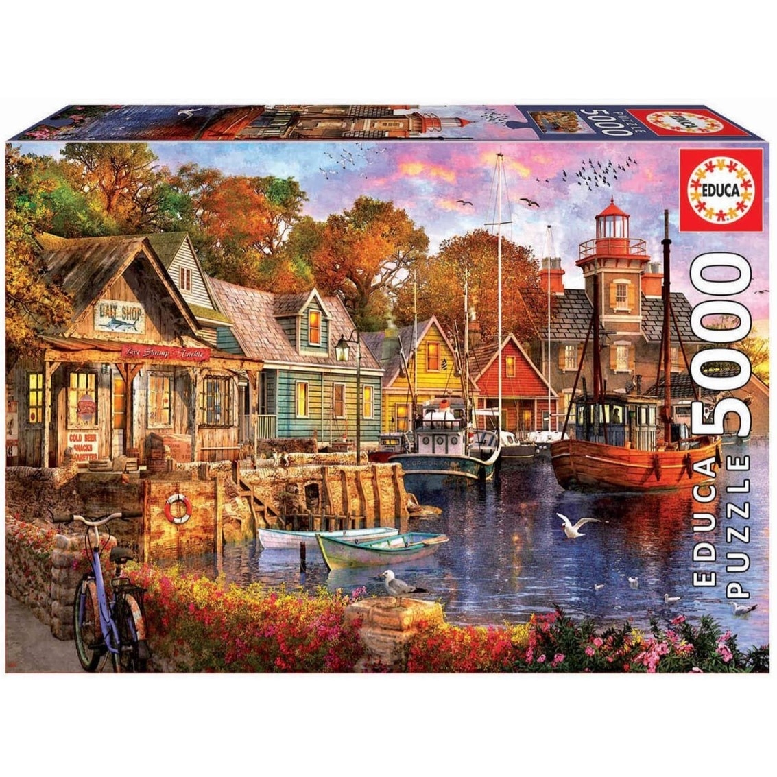 EDUCA 5000 PIECE THE HARBOUR EVENING 18015 Games World