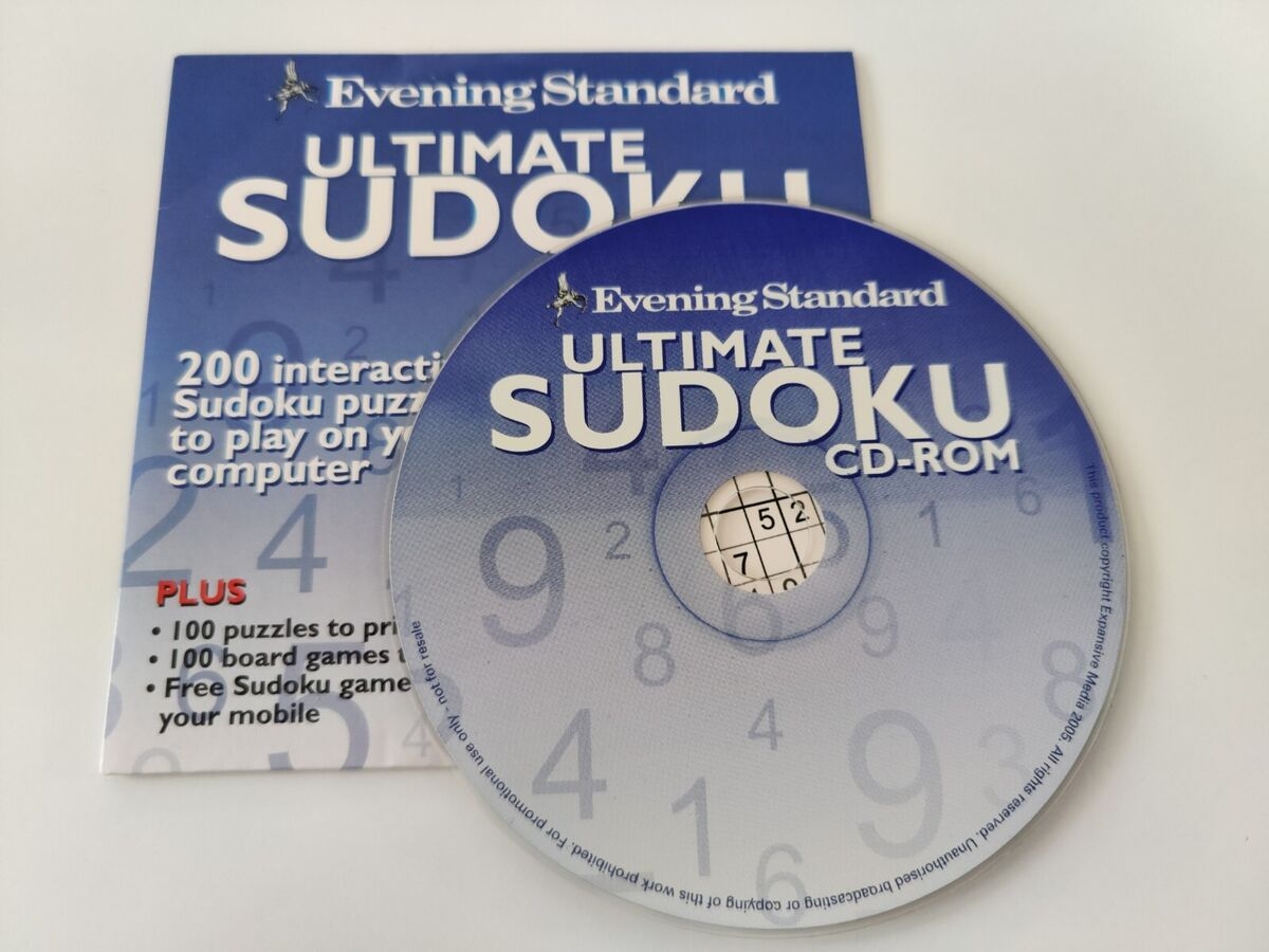 Evening Standard Ultimate Sudoku Promotional CD ROM EBay UK