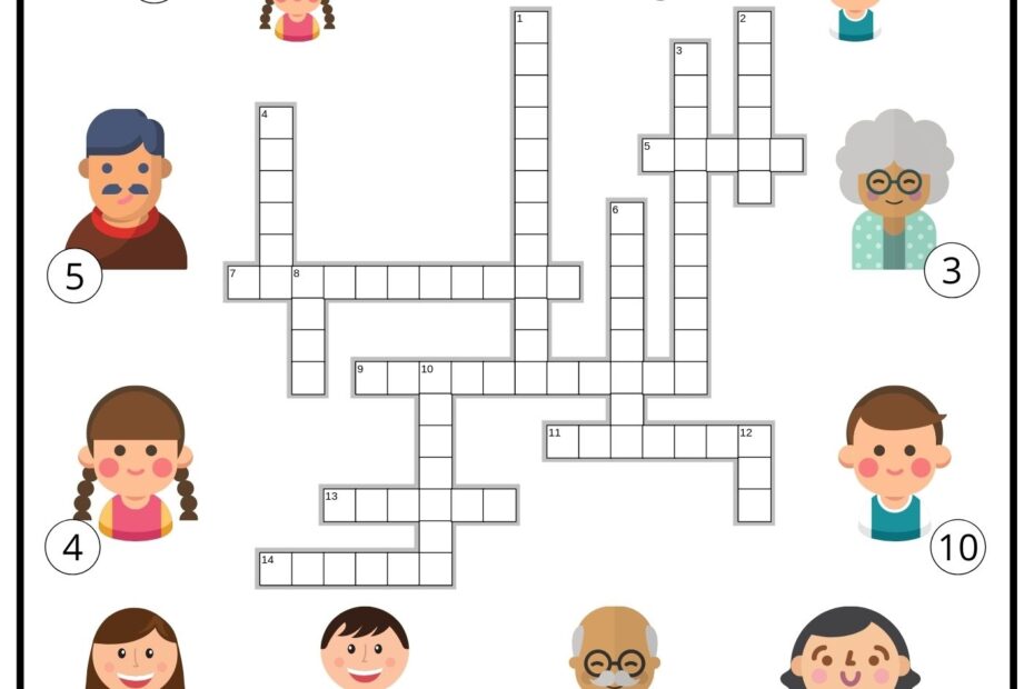 Family Crossword Ezpzlearn