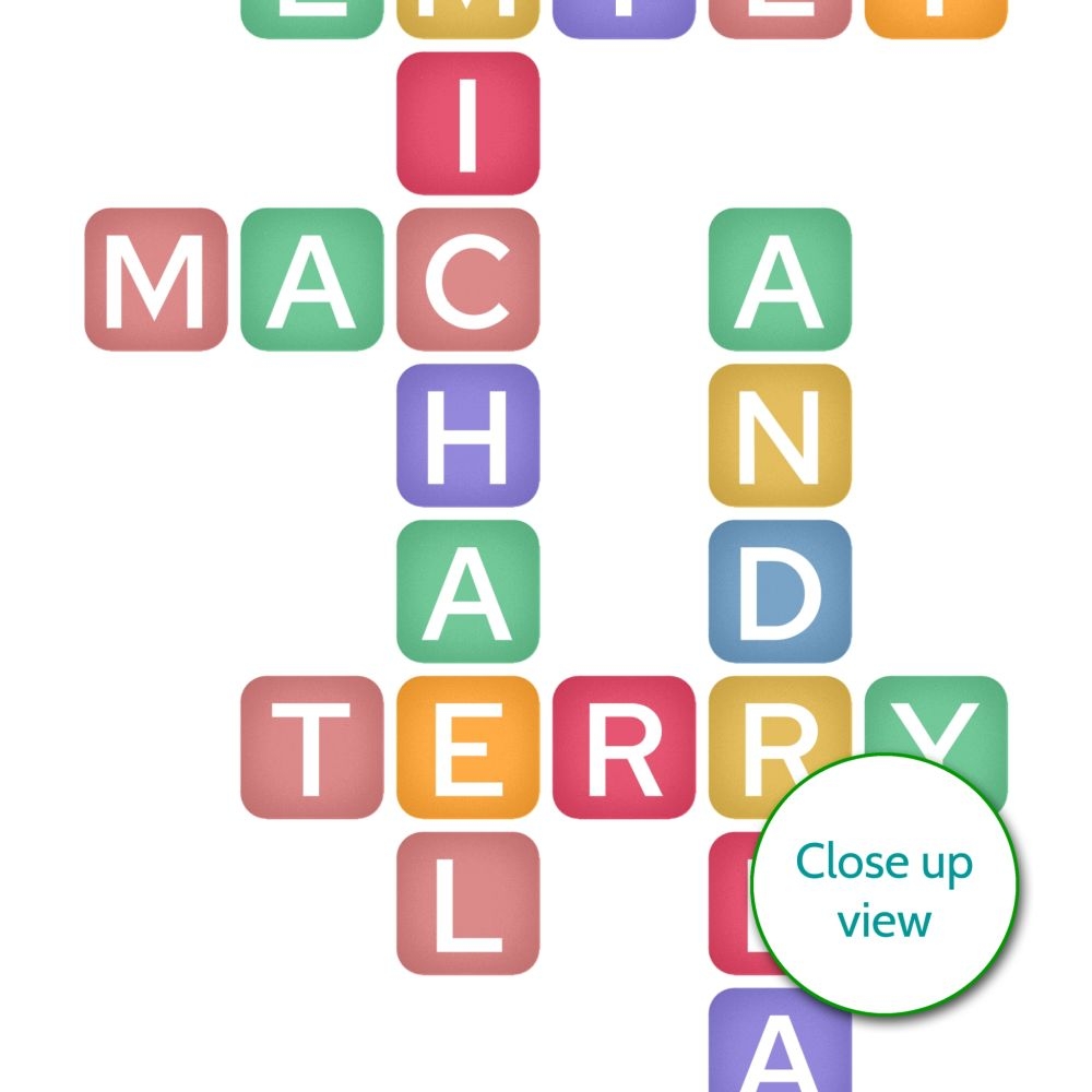 Family Names Crossword Print Tiles Style Shop In Ireland Shop In Ireland