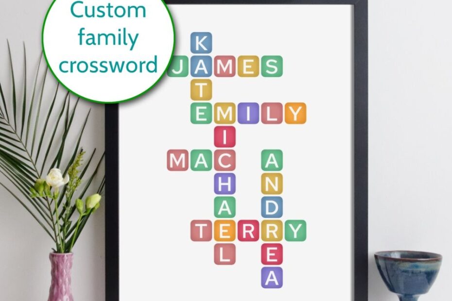 Family Names Crossword Print Tiles Style Shop In Ireland Shop In Ireland