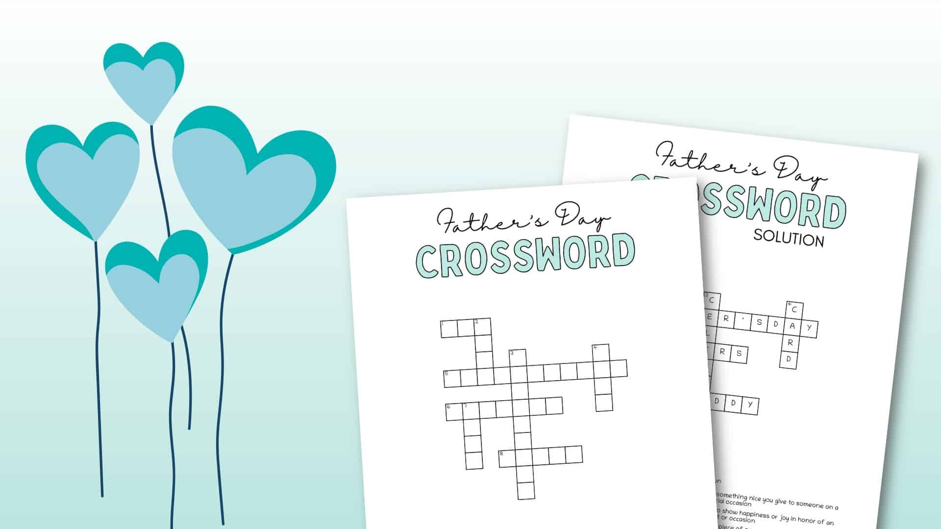 Father s Day Crossword Puzzle Cute U0026 Free Printable SaturdayGift