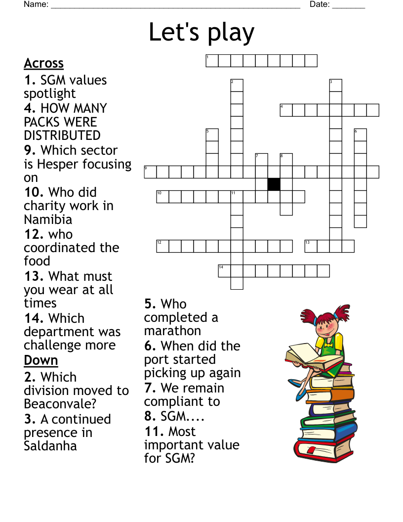 Fill In The Words Into The Crossword WordMint