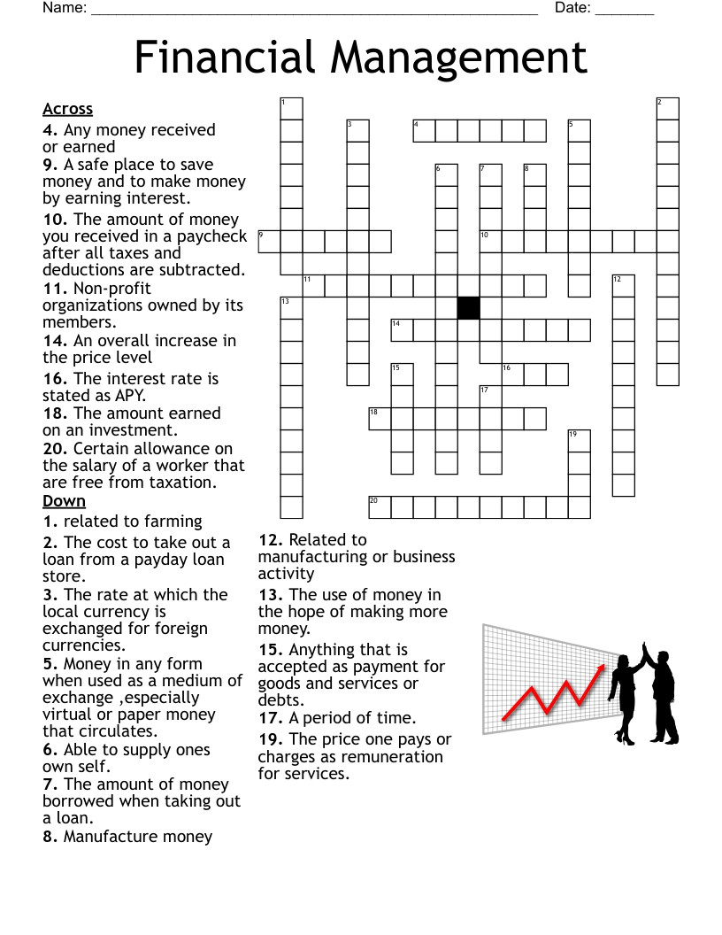 Financial Management Crossword WordMint