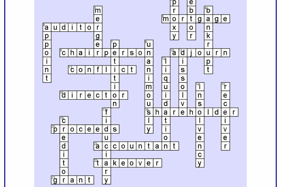 Free Crossword Maker For Kids The Printable Worksheets Creator