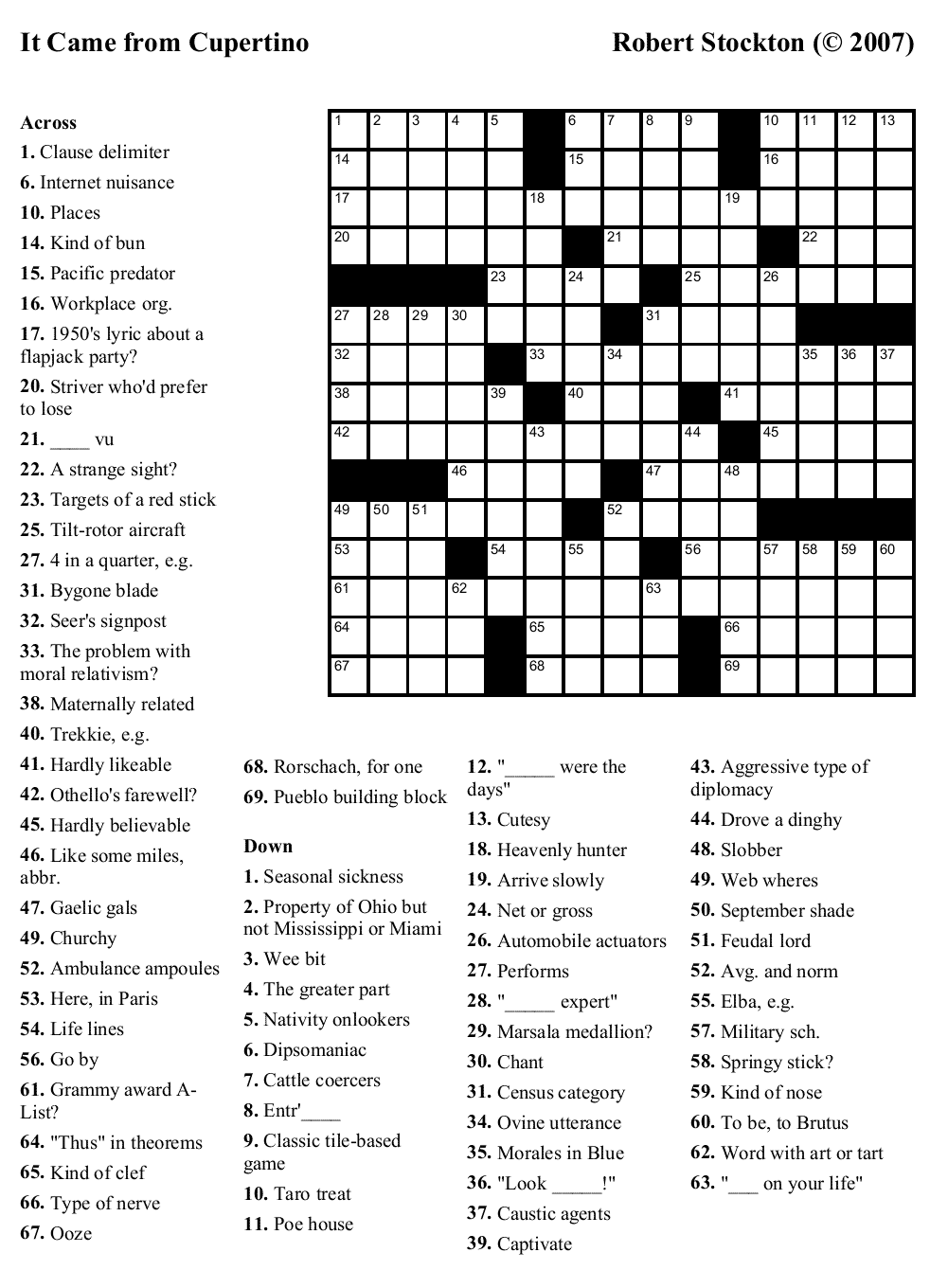 Free Crossword Puzzle 23 
