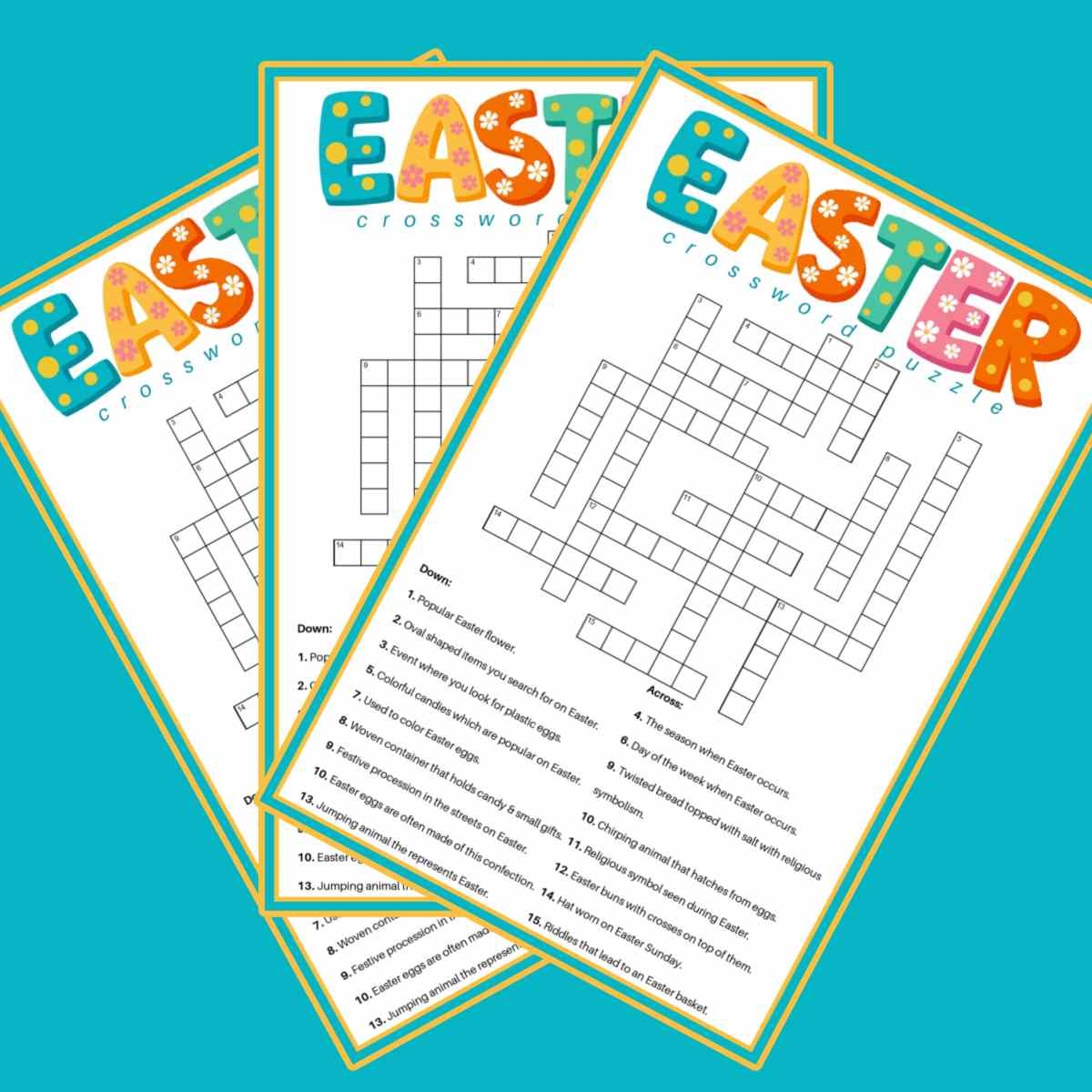 Free Easter Crossword Puzzle Printable 2 Versions U0026 Answer Key
