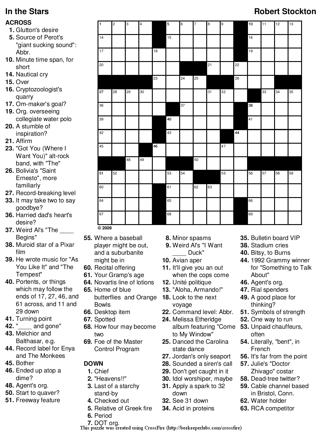 Free Printable Crossword Puzzle 91 