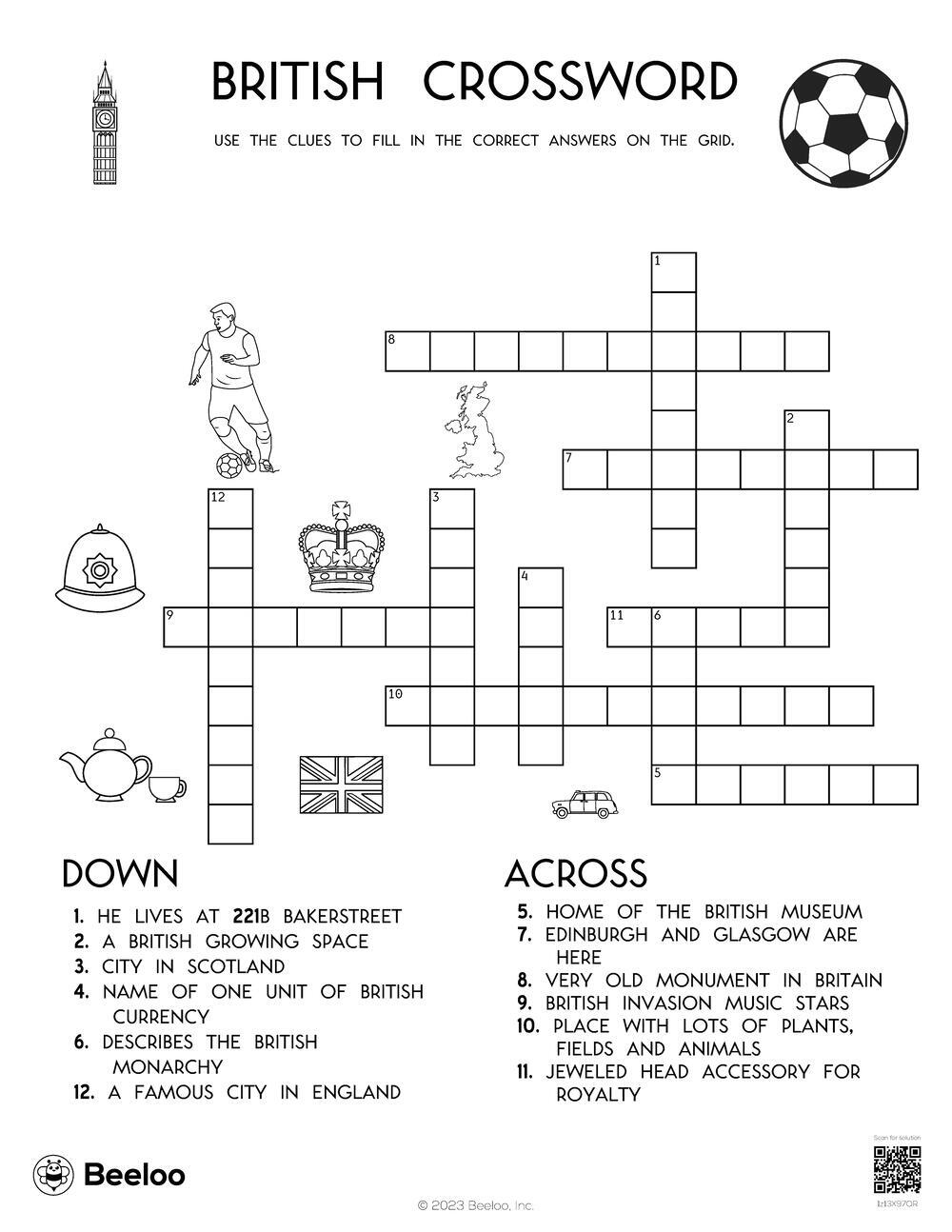 Free Printable Crossword Puzzles English Download Free Printable Crossword Puzzles English Png Images Free Worksheets On Clipart Library