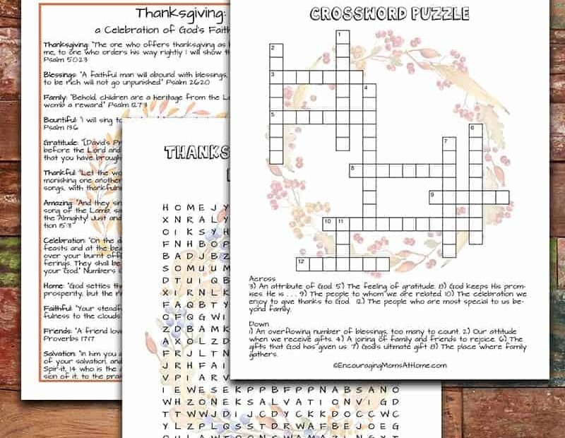 Free Printable Thanksgiving Puzzles Focused On God s Faithfulness