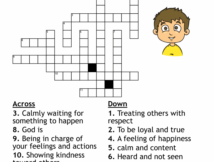 Fruits Of The Spirit Crossword WordMint