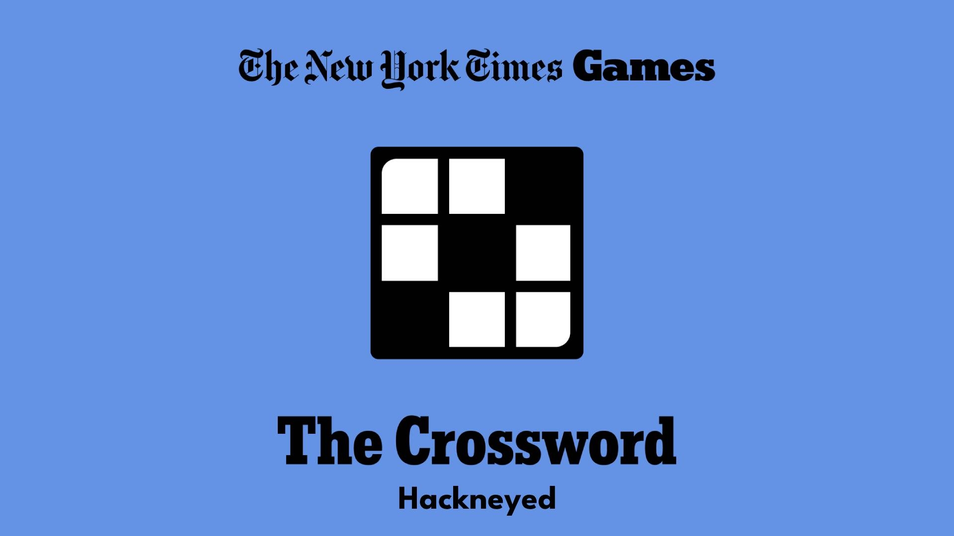 Hackneyed Crossword Clueu200b U0026 Answer Power Up Gaming