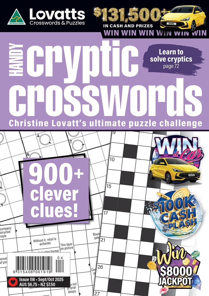 Handy Cryptic Crosswords Magazine Lovatts Crosswords U0026 Puzzles