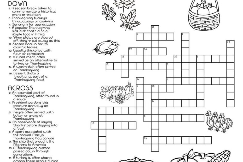 Harvest Crossword Beeloo Printable Crafts And Activities For Kids