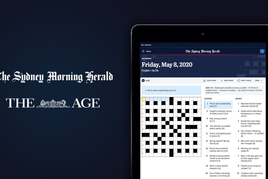 Herald And Age Add Crosswords To Digital Subscriptions Nine For Brands