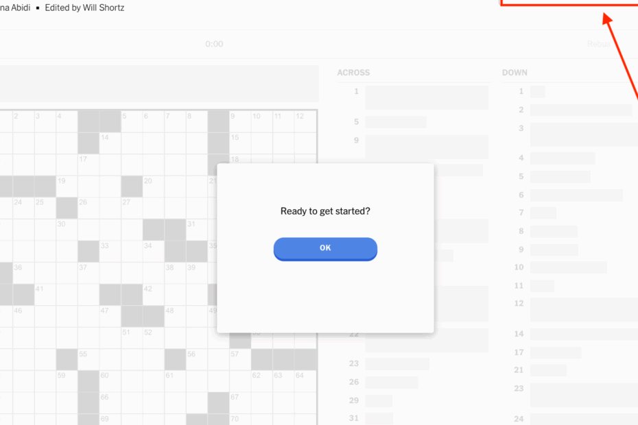 How To Find The Large Print Function On The New York Times Crossword The New York Times