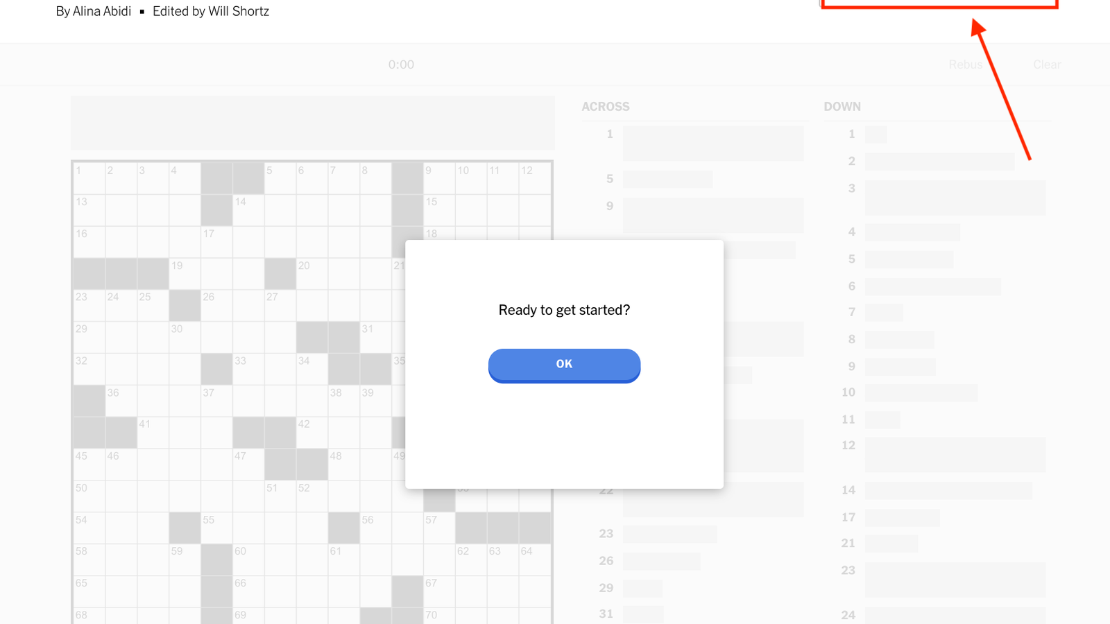 How To Find The Large Print Function On The New York Times 