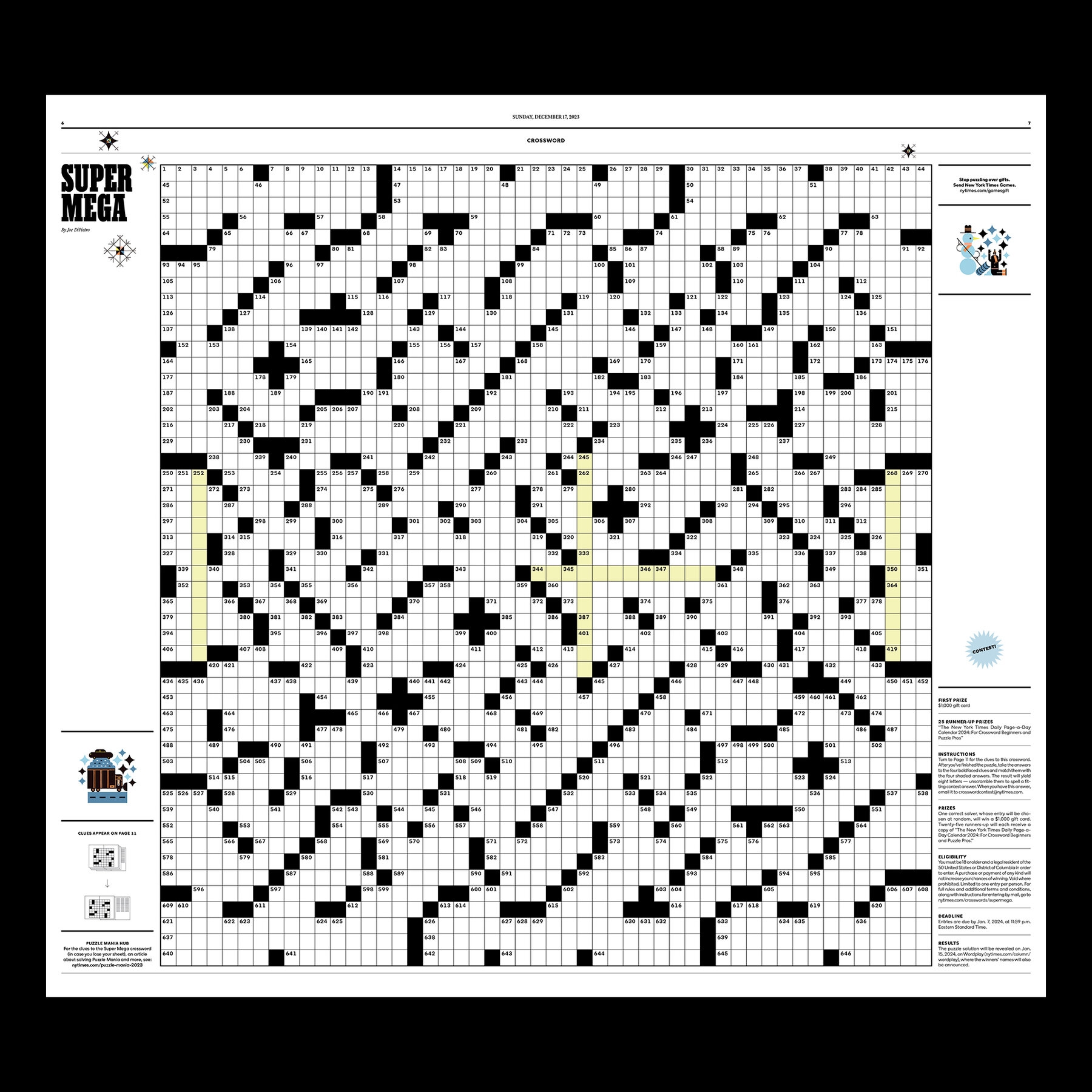 How To Solve The 2023 Puzzle Mania Super Mega Crossword The New 