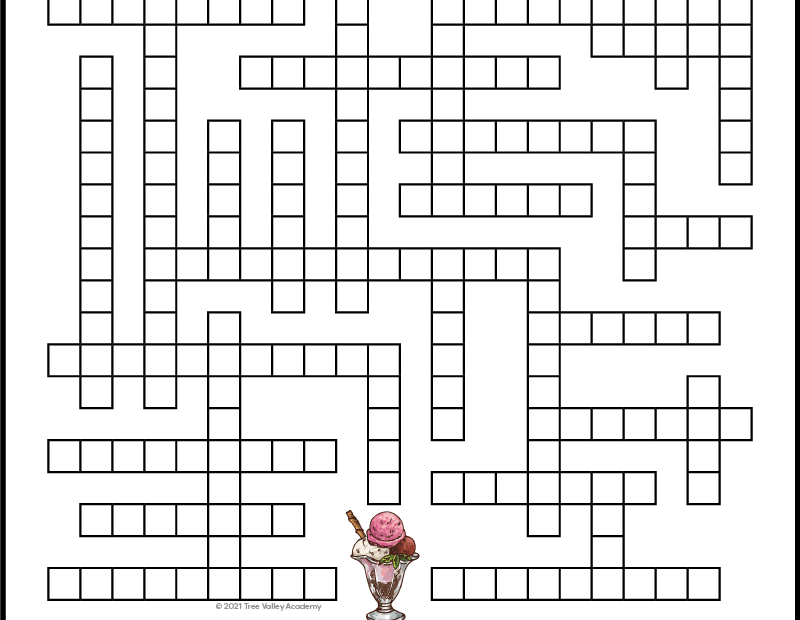 Ice Cream Fill In Puzzle Tree Valley Academy