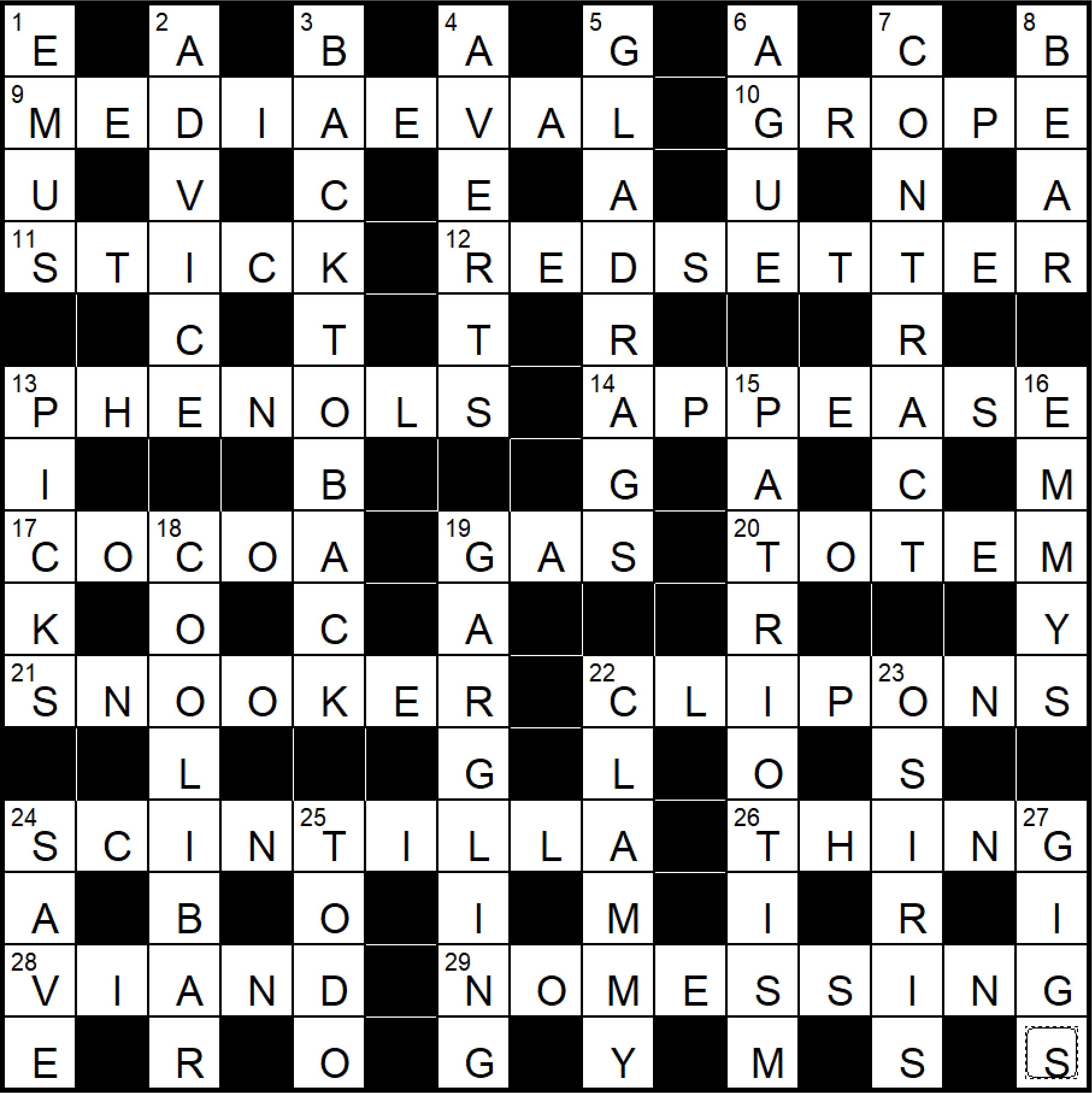 Independent 11916 Eccles Fifteensquared