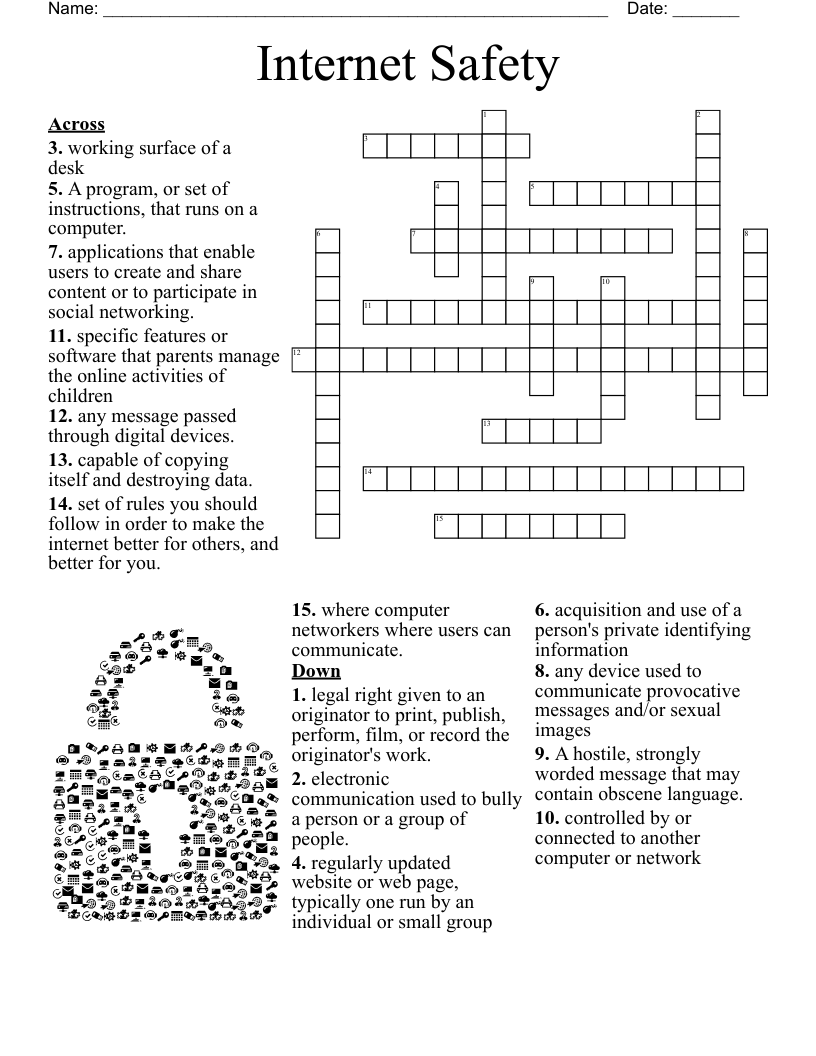 Internet Terms Crossword WordMint