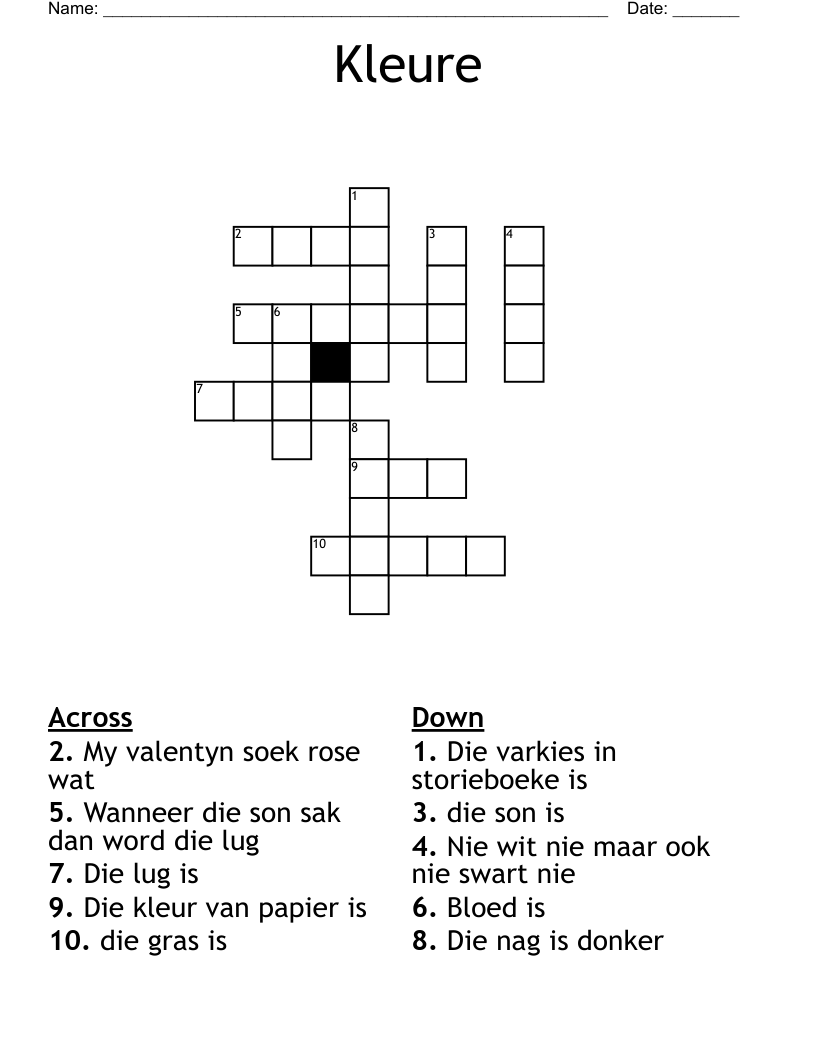 Kleure Crossword WordMint
