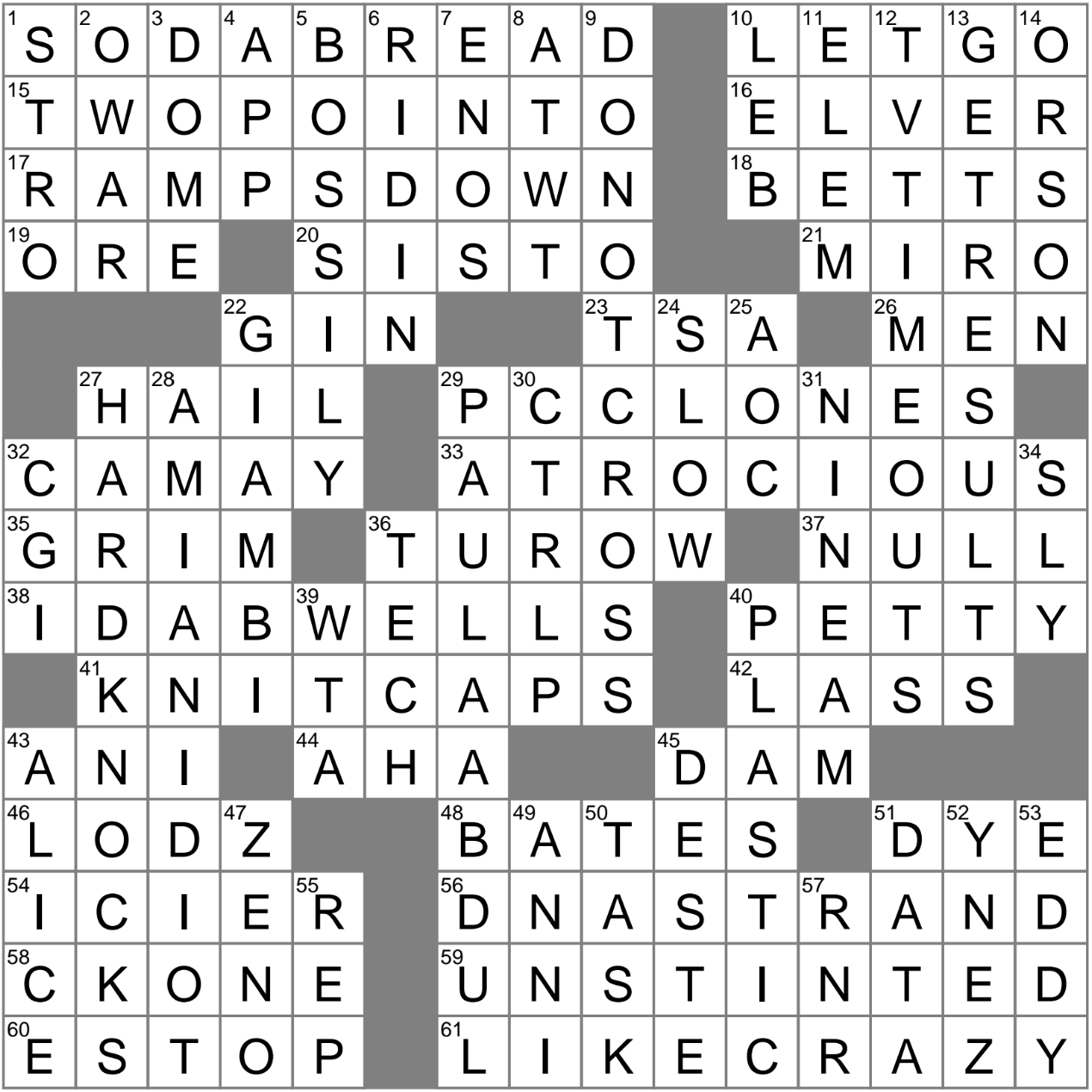 LA Times Crossword 11 May 24 Saturday LAXCrossword