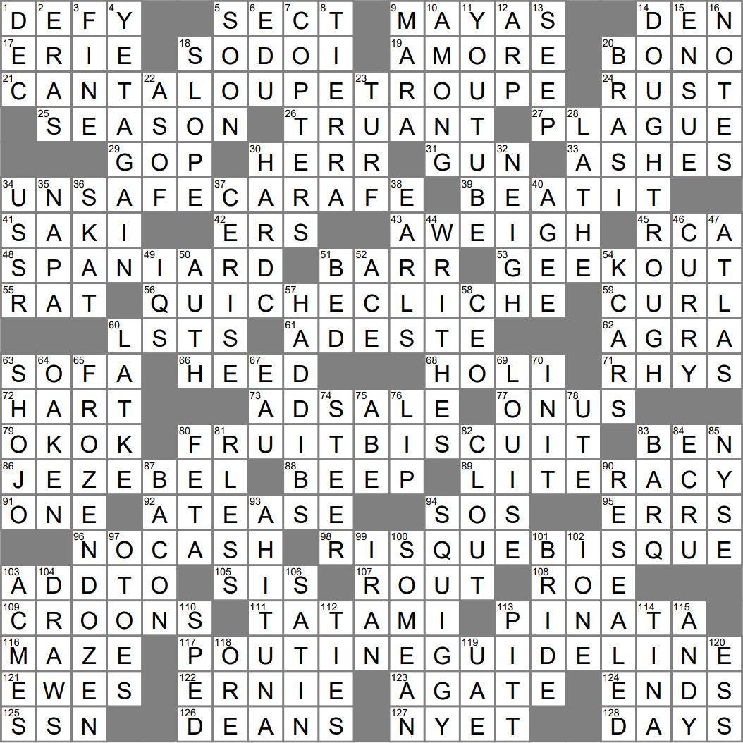 LA Times Crossword 2 Apr 23 Sunday LAXCrossword