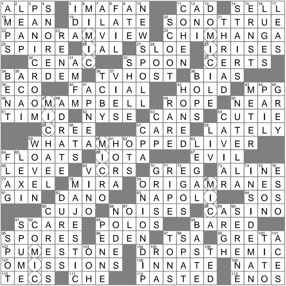 LA Times Crossword 20 Aug 23 Sunday LAXCrossword