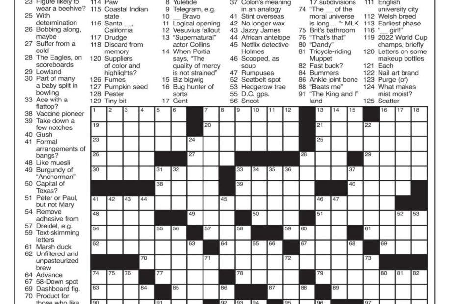 LA Times Crossword April 6 2025 Crosswords Yakimaherald