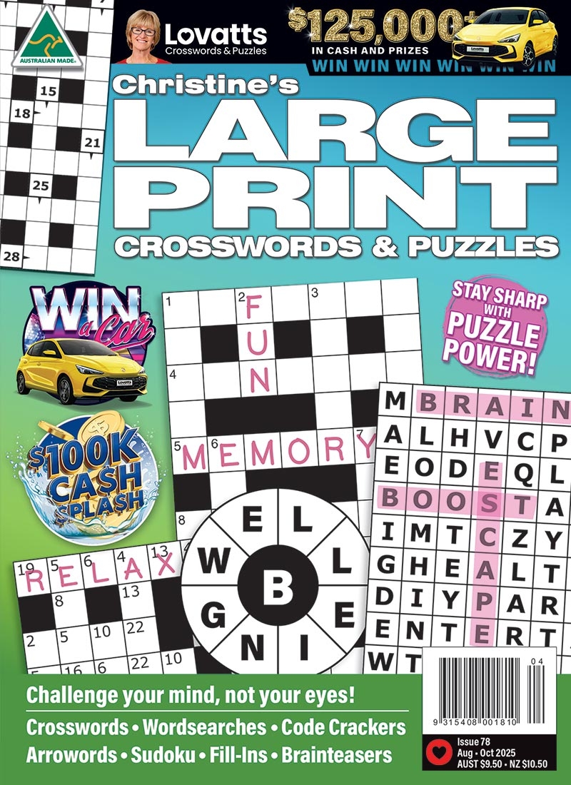 Large Print Crosswords Magazine Lovatts Crossword Puzzles Games 