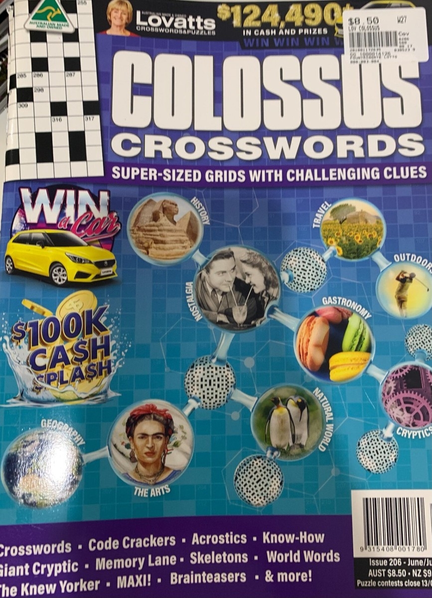 Lovatts Colossus Crosswords Issue 206 June July 2023 SUPER SIZED GRIDS EBay UK
